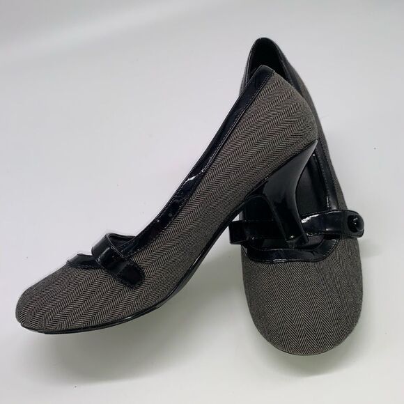 Seychelles Anthropologie Mary Jane Heels Textile - Picture 1 of 8